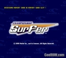 Championship Surfer Championship Surfer ROM ISO Download for Sony Playstation PSX