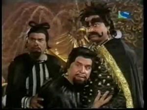 The 3 cast of Chandrakanta wearing black  (TV series)