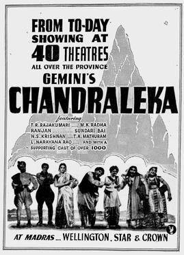 Chandralekha (1948 film) movie poster