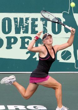 Chanel Simmonds city of Johannesburg Soweto Open serves top action