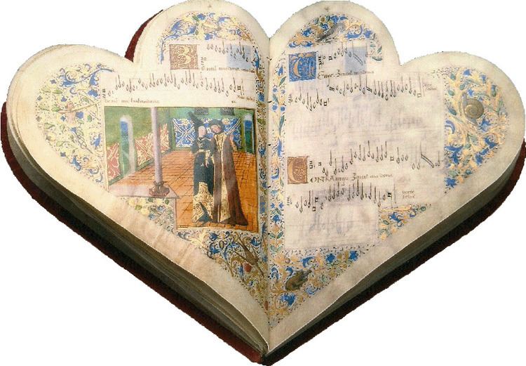 Chansonnier Cordiforme Codex Illuminated codex Facsimile Chansonnier Cordiforme Montchenu