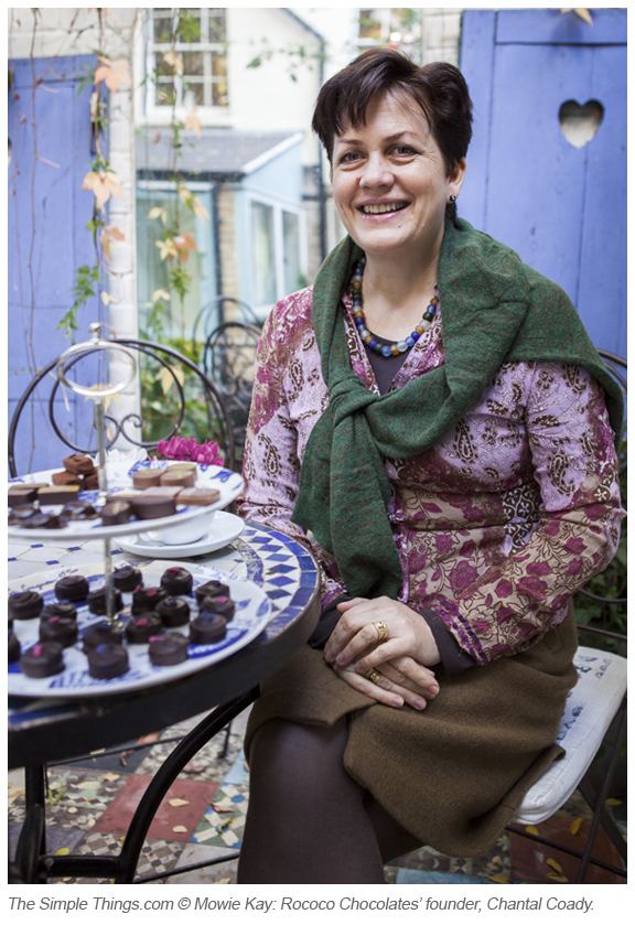 Chantal Coady Chantal Coady of Rococo Chocolates OBE in Queens Birthday Honours