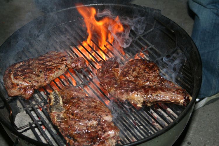 Char-grilled steak