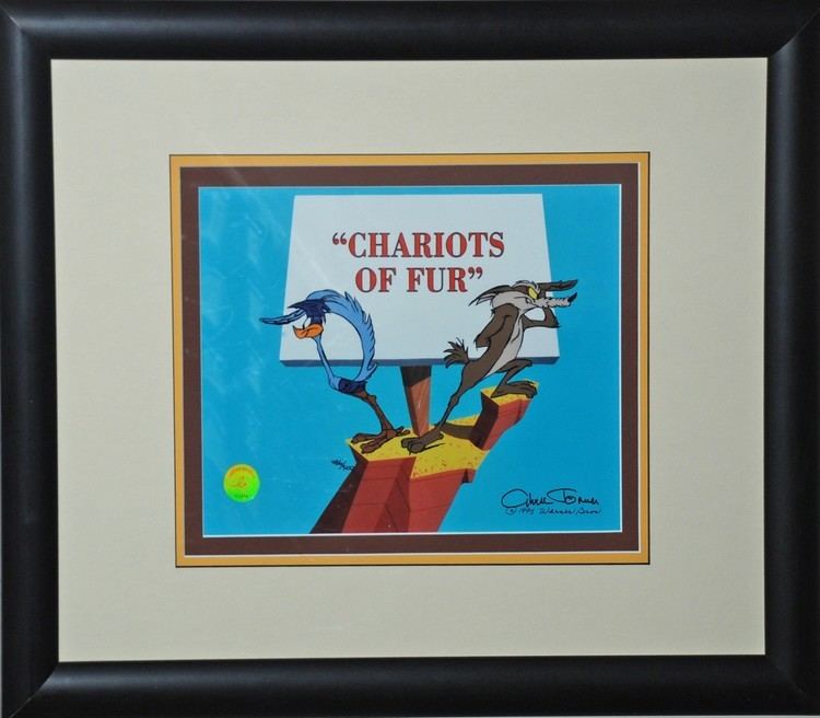 Chariots of Fur Warner Brothers Limited Edition Cel Chariots of Fur Road Runner