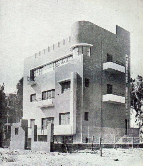 Charles Ayrout Villa for Mme Valadji in Heliopolis by architect Charles Ayrout 1938