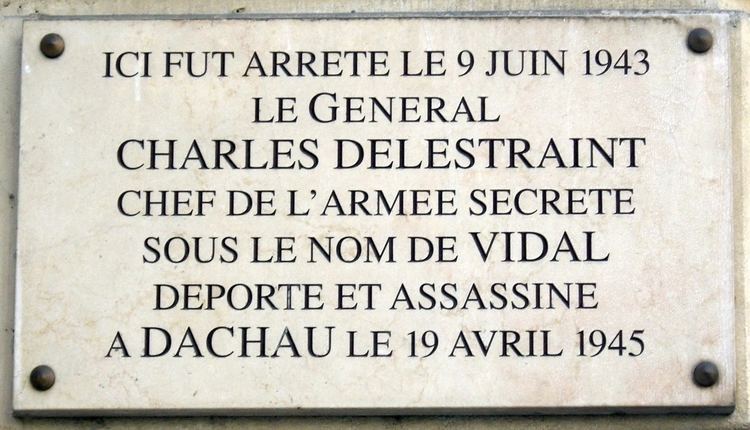 Charles Delestraint FilePlaque Charles Delestraint 11 chausse de la Muette Paris 16