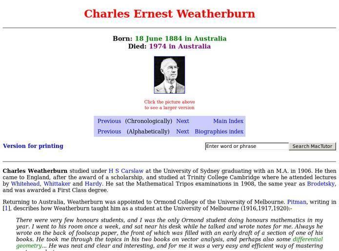 Charles Ernest Weatherburn Charles Ernest Weatherburn Resources Digital Chalkboard