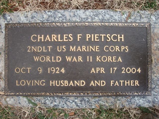 Charles Francis Pietsch Charles Francis Pietsch Jr 1924 2004 Find A Grave Memorial