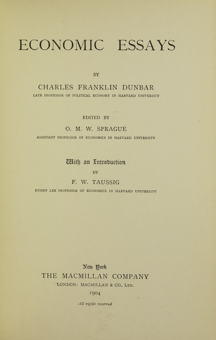 Charles Franklin Dunbar