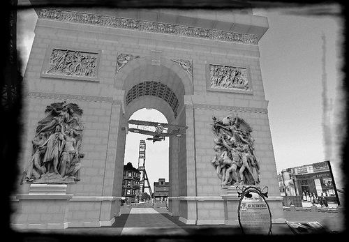 Charles Godefroy charles godefroy passe sous l39arc de triomphe photo prise