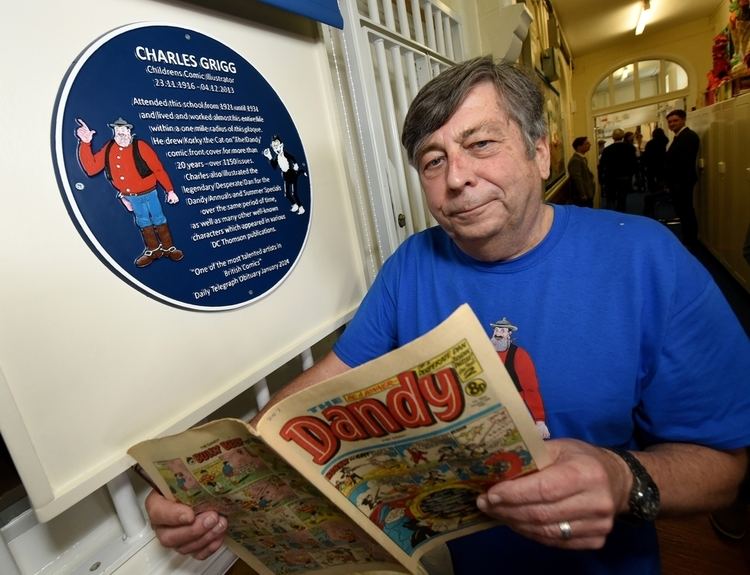 Charles Grigg Plaque in honour of Oldbury cartoonist Charlie Grigg unveiled