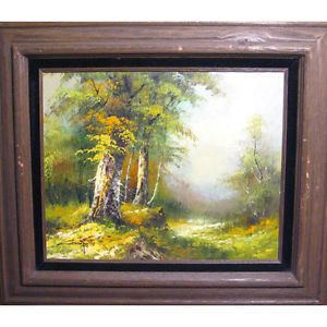 Charles Henry Granger Untitled Forest Landscape By Charles Henry Granger Signed Oil on