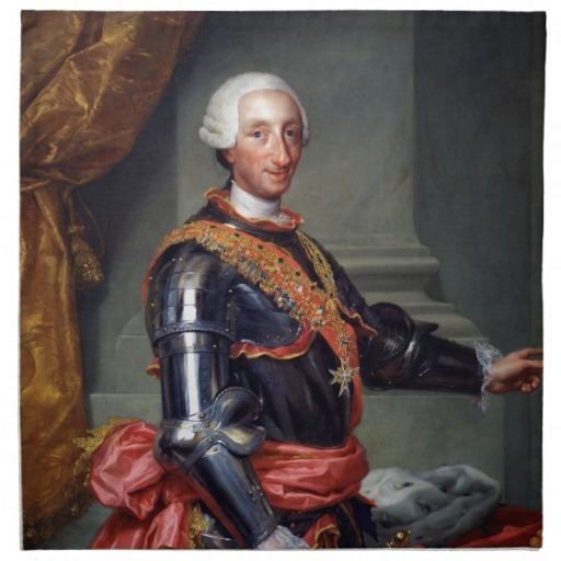 Charles III of Spain Charles III of Spain by Anton Raphael Mengs 1761 Cloth