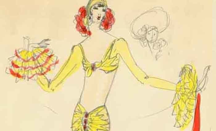 Charles LeMaire Charles Le Maire costume and fashion sketches circa 19241950s KA0055