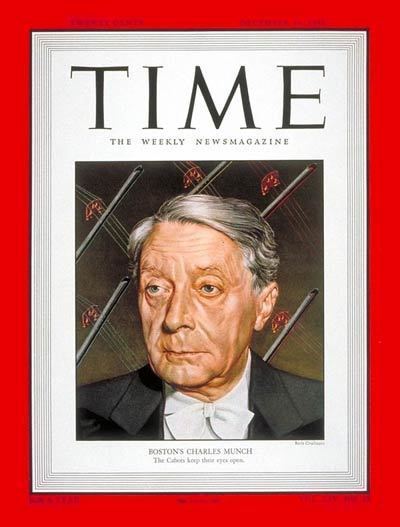 Charles Munch (conductor) TIME Magazine Cover Charles Munch Dec 19 1949
