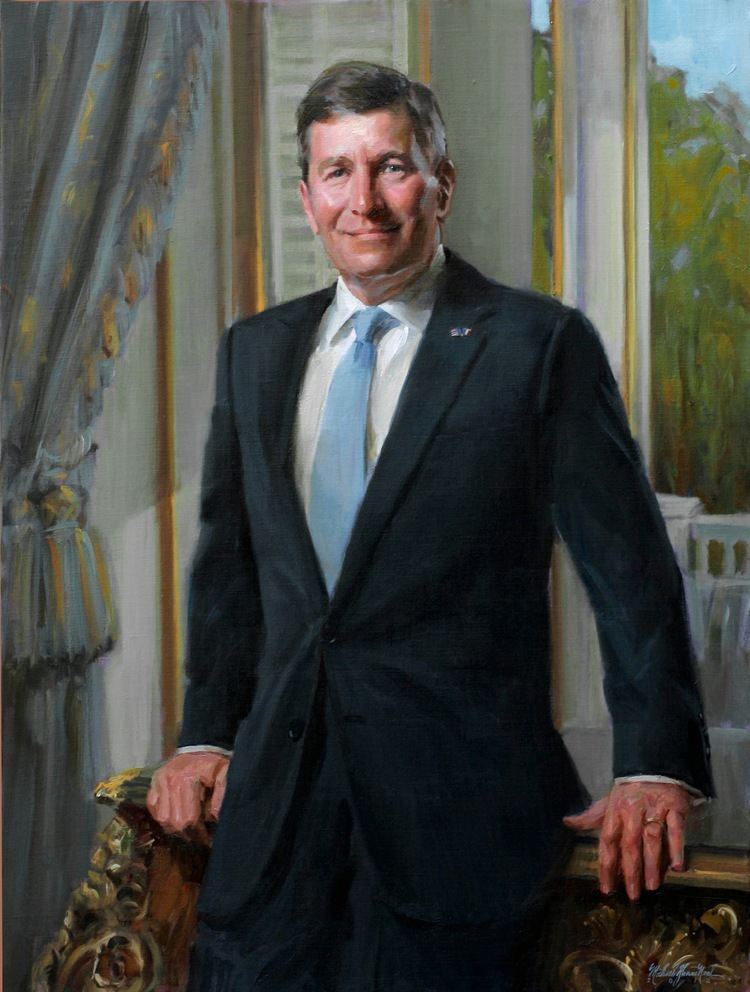 Charles Rivkin Portrait Painting of Ambassador Charles Rivkin by Michael
