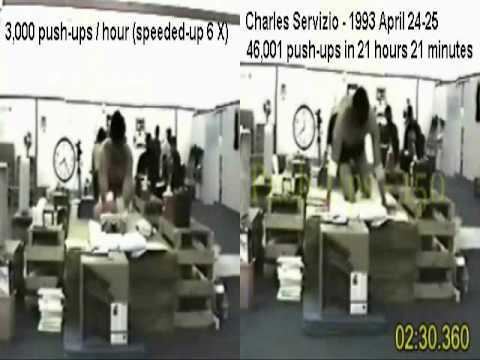 Charles Servizio World Record Most 46001 PushUps in 24 Hours Charles