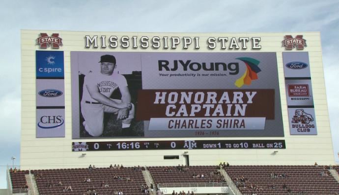 Charles Shira Aggie Former Mississippi St head coach Charles Shira honored