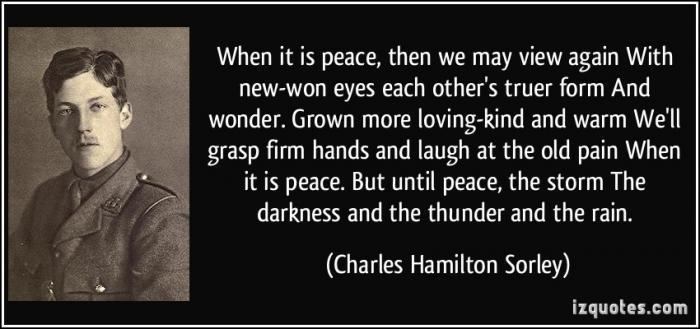 Charles Sorley Charles Hamilton Sorley Poems My poetic side