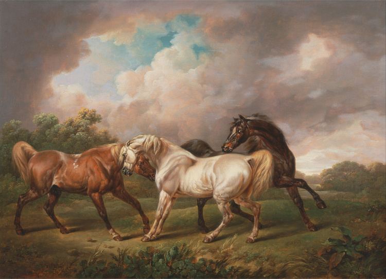 Charles Towne (artist) FileCharles Towne Three Horses in a Stormy Landscape Google Art