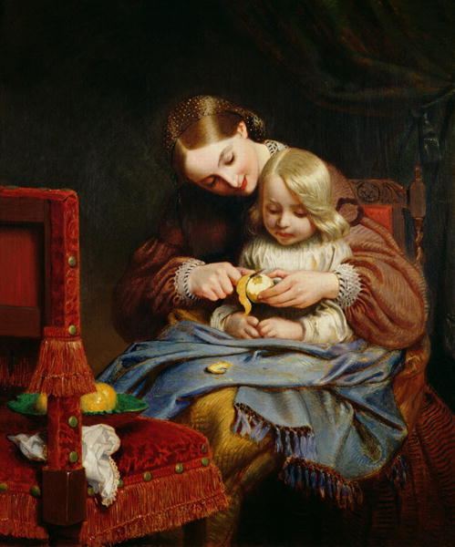 Charles West Cope Convalescent painting Charles West Cope Oil Painting