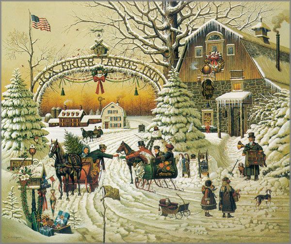 Charles Wysocki (artist) Christmas Greeting by Charles Wysocki Art encounter