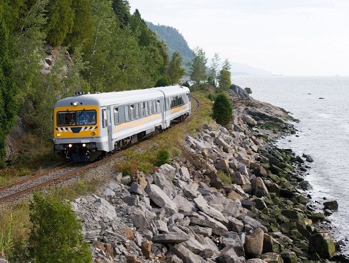 Charlevoix tourist train Charlevoix Rail Transit Guided Train Tour Quebec City and Area