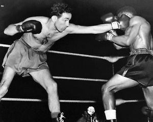Charley Riley 1950 Featherweight Champion WILLIE PEP vs Charley Riley 8x10 Photo