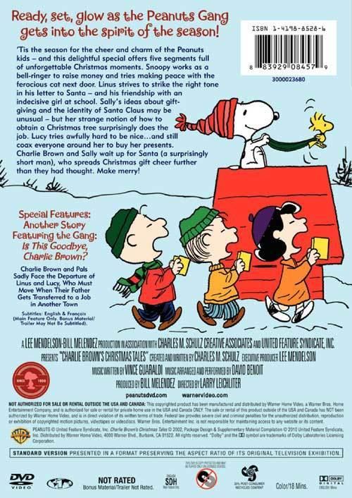 Charlie Brown's Christmas Tales Charlie BrownPeanuts Specials DVD news General Release Date for