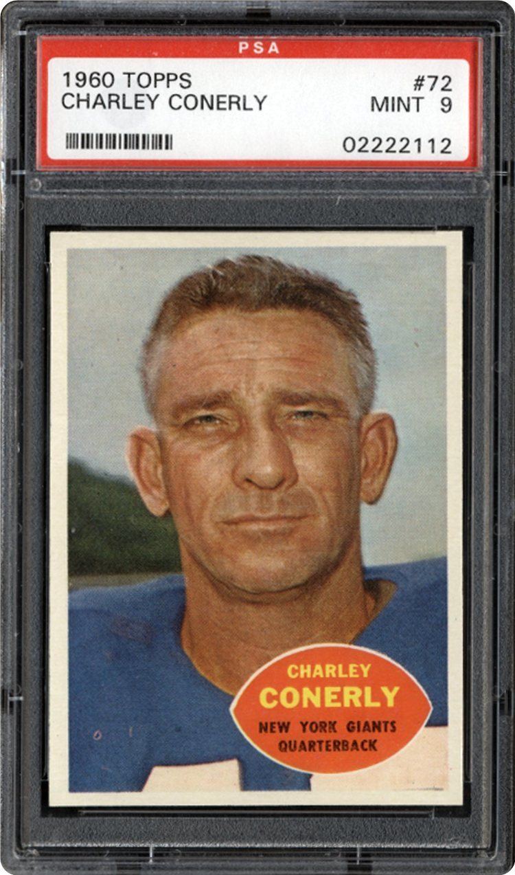 Charlie Conerly 1960 Topps Charley Conerly PSA CardFacts