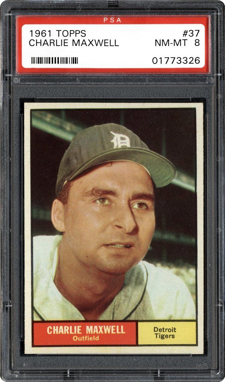 Charlie Maxwell 1961 Topps Charlie Maxwell PSA CardFacts