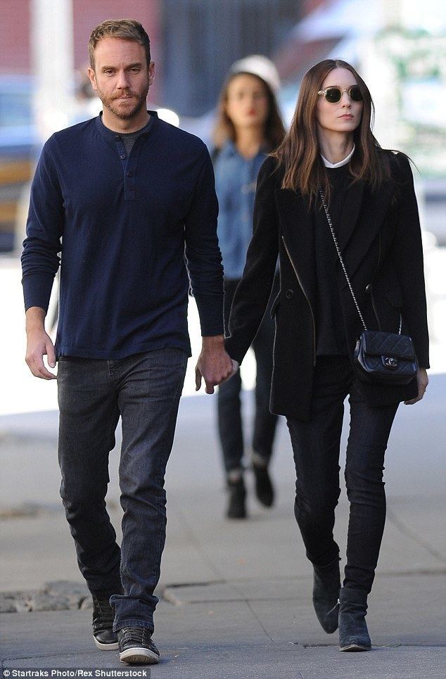 Charlie McDowell Rooney Mara and Charlie McDowell hold hands on walk in New York