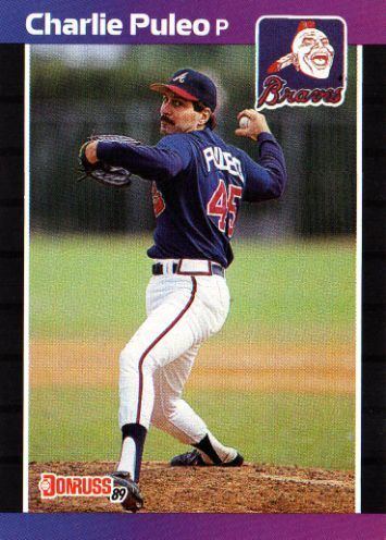 Charlie Puleo ATLANTA BRAVES Charlie Puleo 286 DONRUSS 1989 MLB Baseball Trading