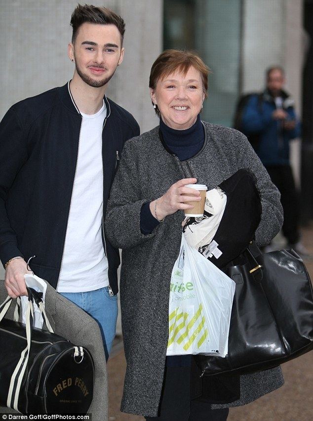 Charlie Quirke Pauline Quirke and son Charlie head home after chatting