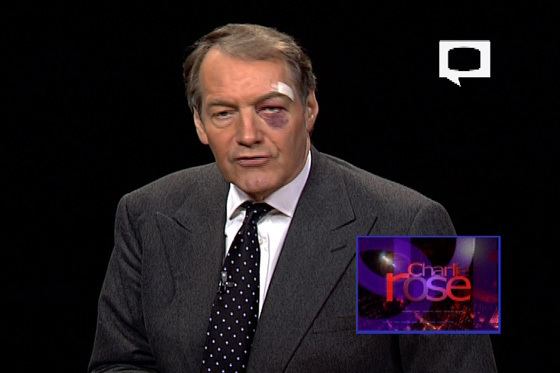 Charlie Rose Charlie Rose Face Plants To Save His MacBook Air TechCrunch