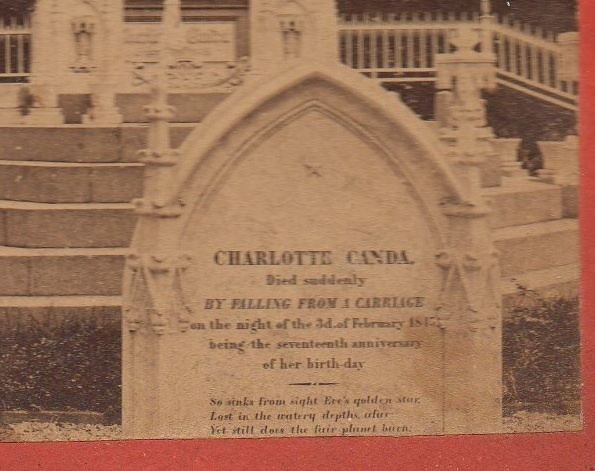 Charlotte Canda The Brooklyn tomb of Charlotte Canda Ephemeral New York