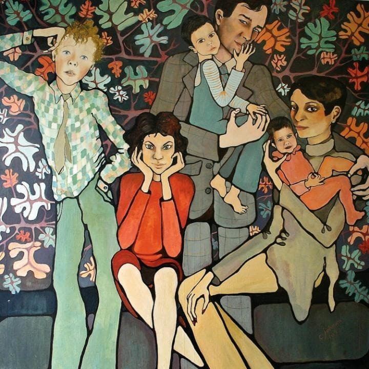 Portrait of the Knight family (1979) by Charlotte Johnson Wahl