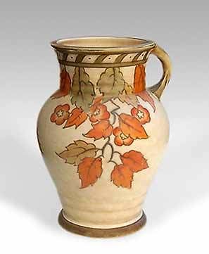 Charlotte Rhead Rhead handled vase