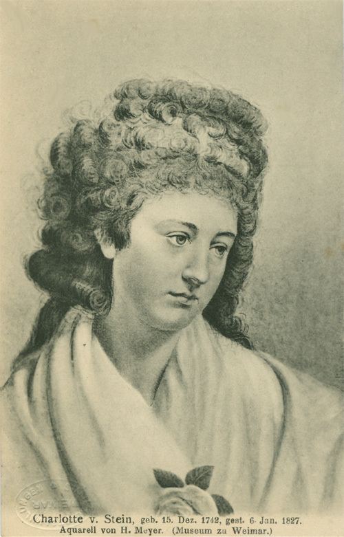 Charlotte von Stein Das Goethezeitportal Goethes Freundinnen in 12