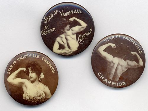 Charmion Charmion Strongwoman Celluloid Buttons Flickr