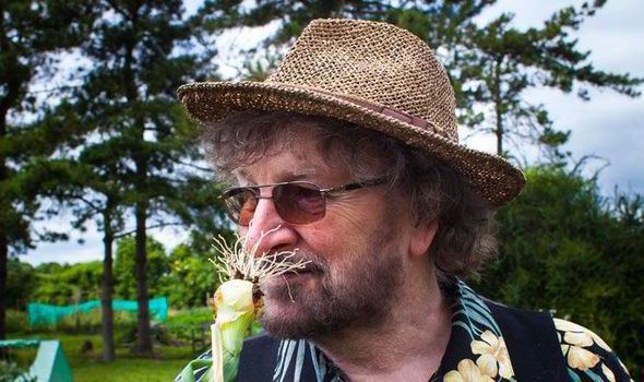 Chas Hodges Chas Hodges pickling slugs in beer in his allotment