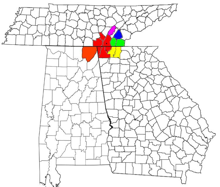 Chattanooga-Cleveland-Dalton, TN-GA-AL Combined Statistical Area