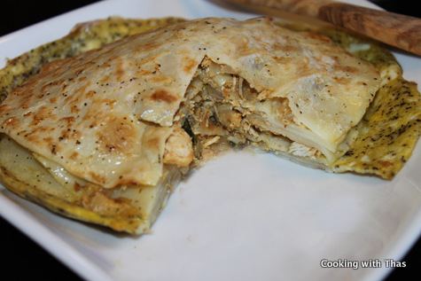 Chatti pathiri Chatti Pathiri Or Layered Crepes And Chicken Made In A Pan Malabar