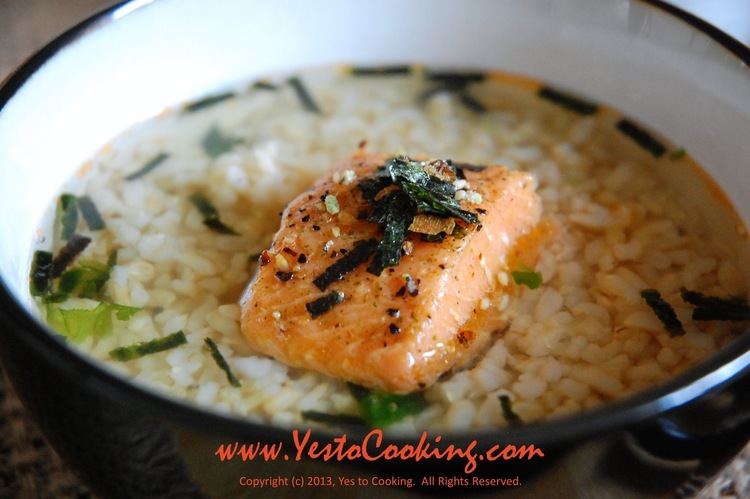 Chazuke Salmon Chazuke Oolong Tea with Rice Yes To Cooking