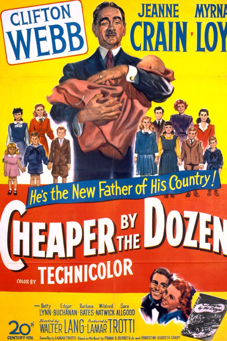 Cheaper by the Dozen (1950 film) wwwgstaticcomtvthumbmovieposters5392p5392p