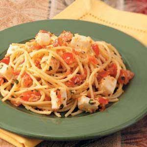 Checca sauce Spaghetti with Checca Sauce Recipe Taste of Home