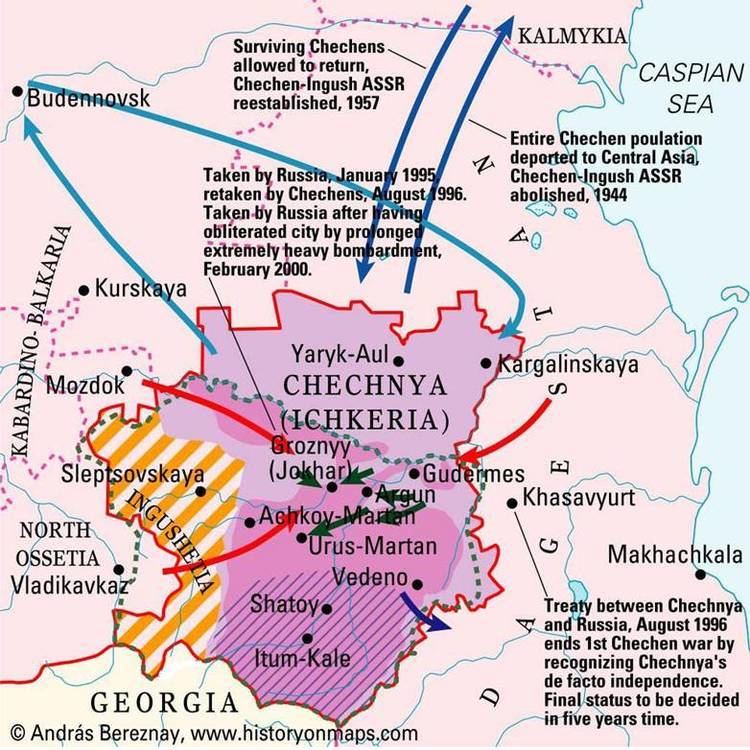Chechnya in the past, History of Chechnya