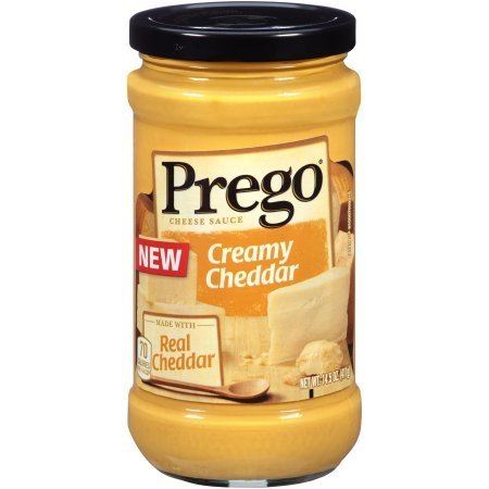 Cheddar sauce Prego Creamy Cheddar Cheese Sauce 145oz Walmartcom