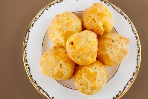 Cheese puffs Cheddar Cheese Puffs Recipe SimplyRecipescom