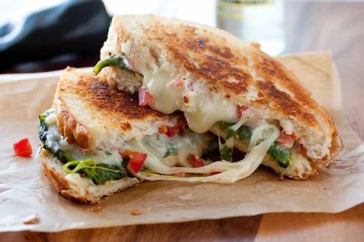 Cheese sandwich Chile Relleno Grilled Cheese Sandwich Cooking Classy
